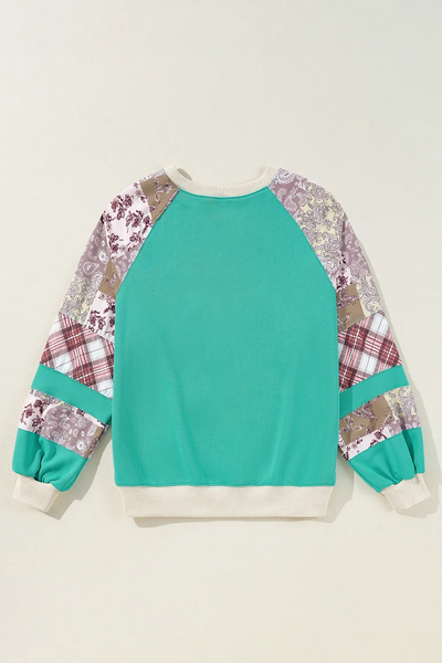 Printed Round Neck Long Sleeve