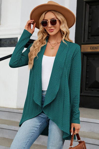 Open Front Long Sleeve Cardigan