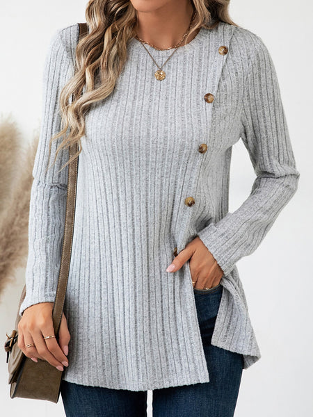 Round Neck Long Sleeve T-Shirt