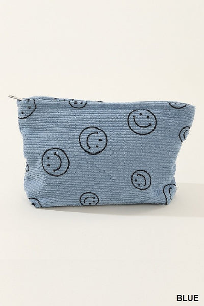 Corduroy Smile Clutch Bag