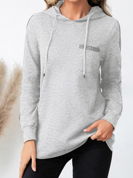 Drawstring Long Sleeve Hoodie