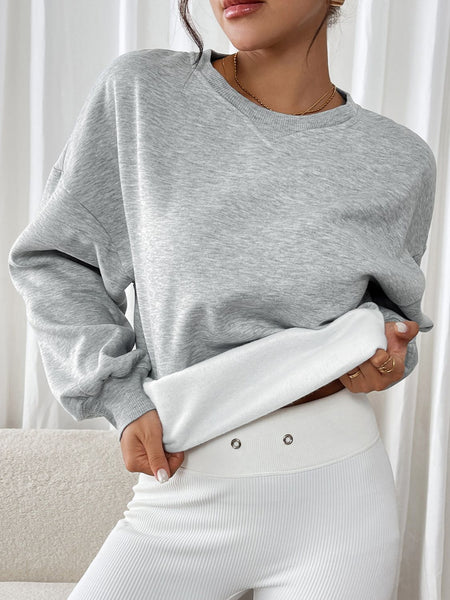 Round Neck Long Sleeve Sweatshirt