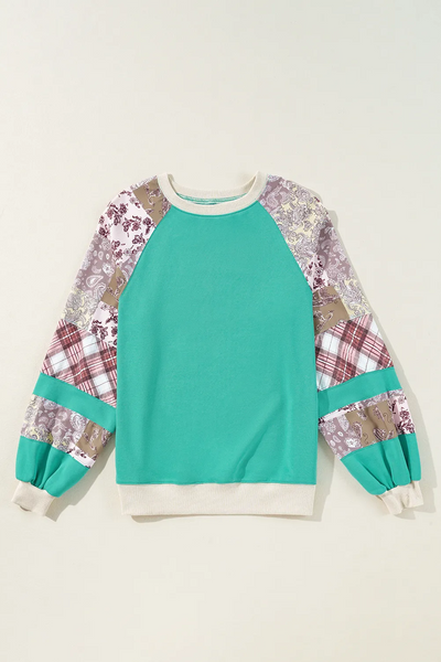 Printed Round Neck Long Sleeve