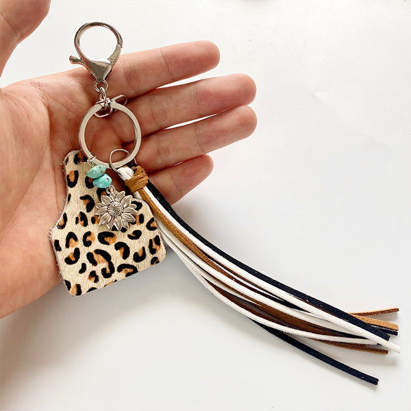 *Doorbuster* Turquoise Fringe Detail Key Chain