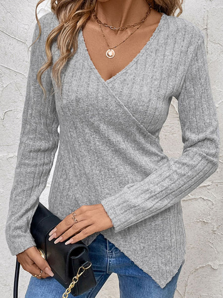 Surplice Long Sleeve T-Shirt