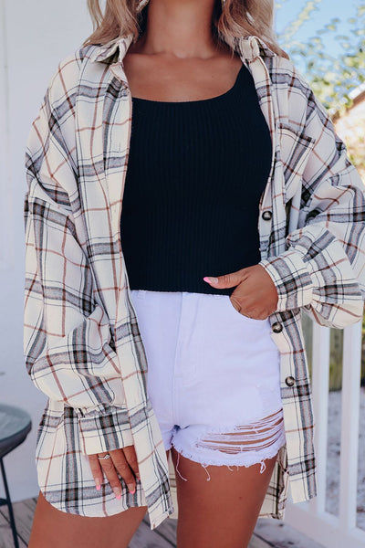 Plaid Button Up Long Sleeve