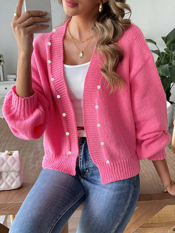 Open Front Long Sleeve Cardigan