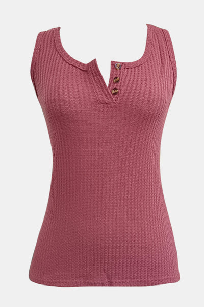 Full Size Textured Wide Strap Tank