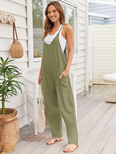 *Doorbuster* V-Neck Spaghetti Strap Jumpsuit