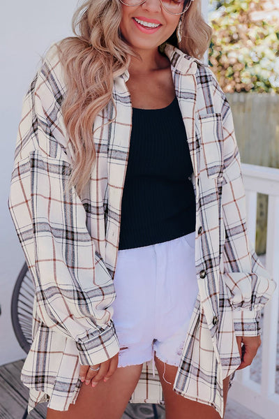 Plaid Button Up Long Sleeve