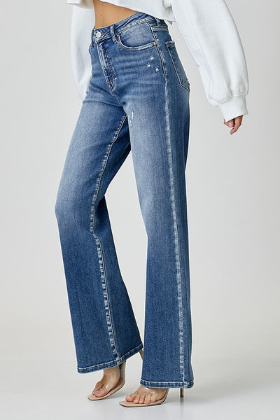 High Waist Jeans with Pockets