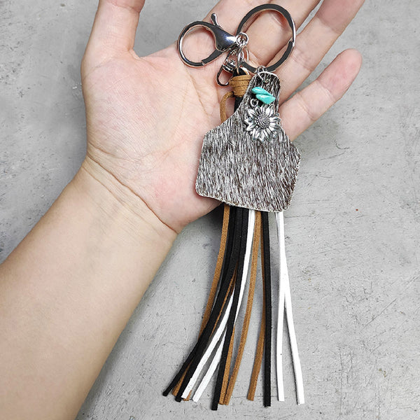 *Doorbuster* Turquoise Fringe Detail Key Chain