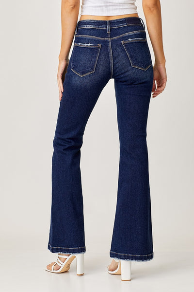 Full Size Low Rise Flare Jeans