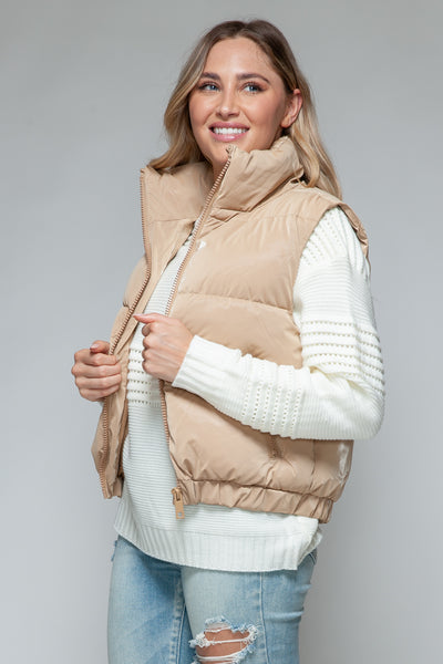 Fine Fur Lining Quilted Vest