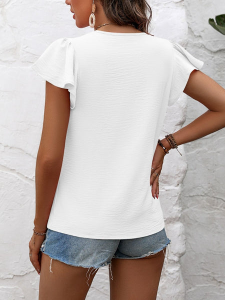 Round Neck Cap Sleeve T-Shirt