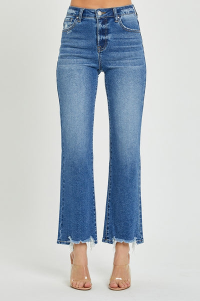 High Rise Straight Jeans