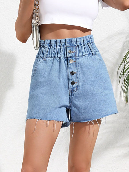 Denim Shorts with Pockets