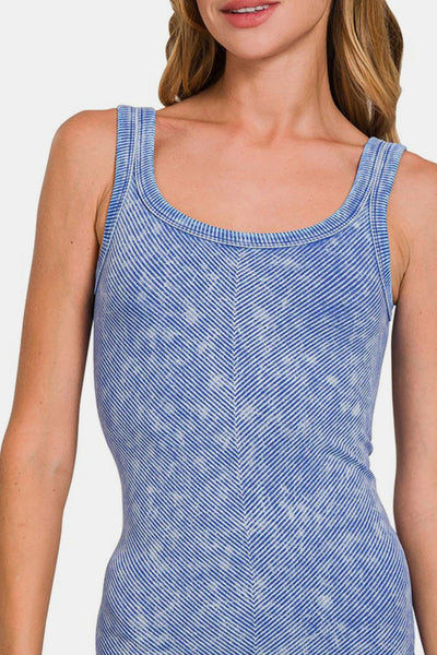 Ribbed Scoop Neck Tank