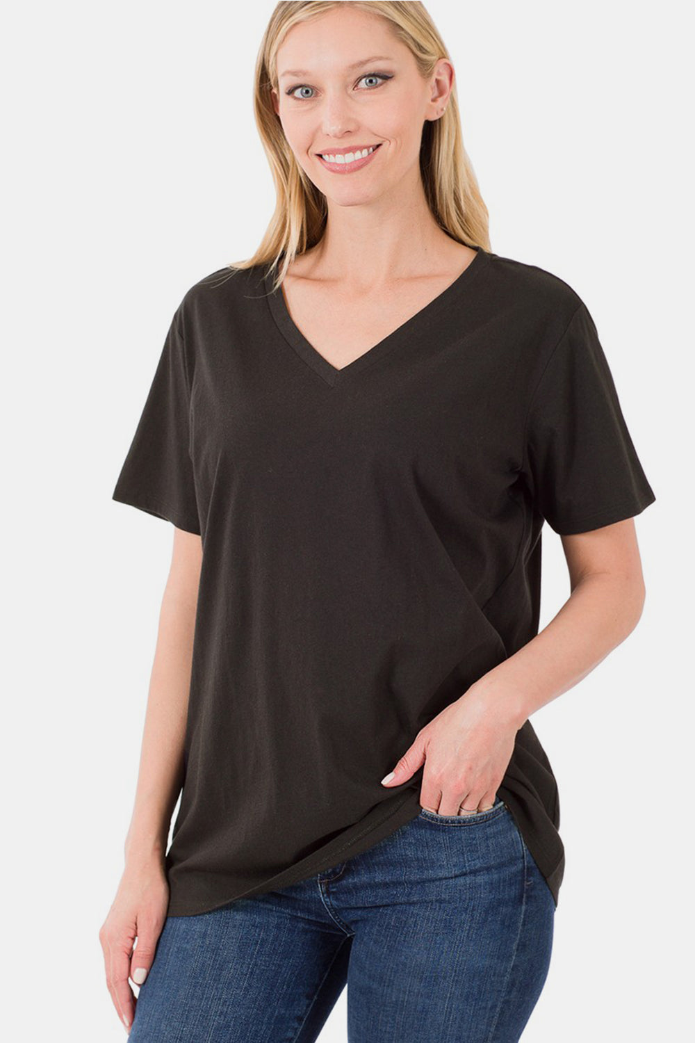 V-Neck Short Sleeve T-Shirt