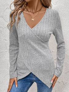 Surplice Long Sleeve T-Shirt