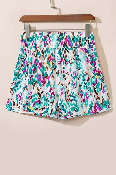 Printed High Waist Shorts