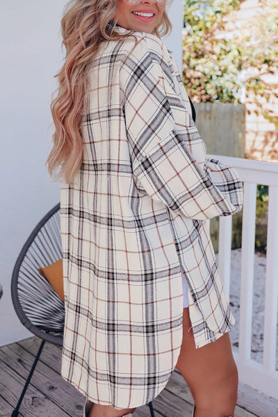 Plaid Button Up Long Sleeve