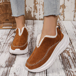 Thermal Suede Platform Slip-On