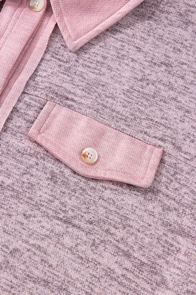 Contrast Trim Button Up
