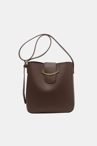 Vegan Leather Adjustable Strap Crossbody Bag