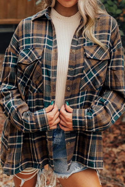 Plaid Button Up Long Sleeve