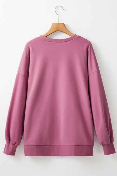 Round Neck Long Sleeve Sweatshirt