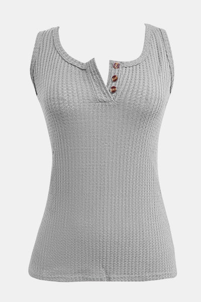 Full Size Textured Wide Strap Tank