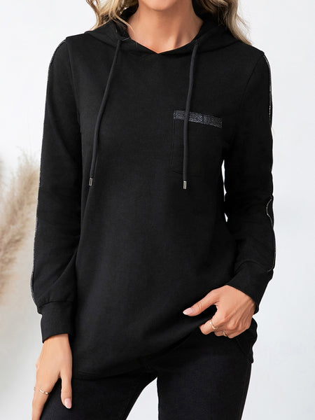 Drawstring Long Sleeve Hoodie