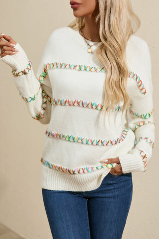 Round Neck Long Sleeve Sweater