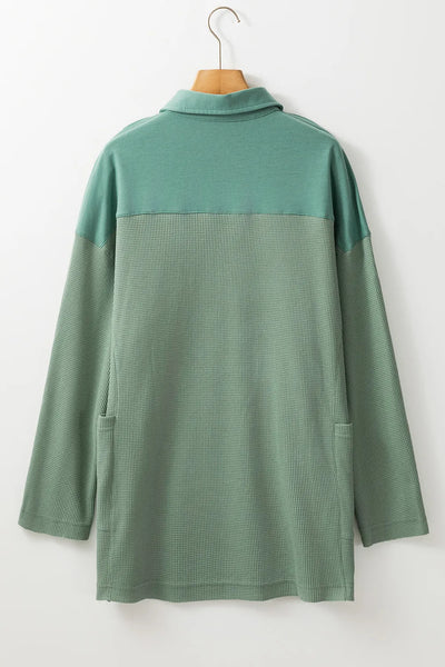 Half Button Long Sleeve