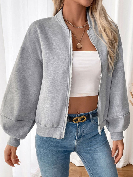 Zip Up Long Sleeve Sweatshirt