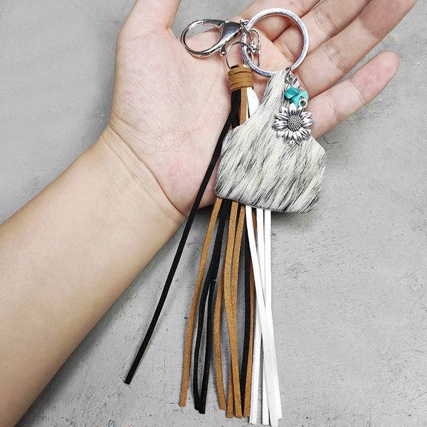 *Doorbuster* Turquoise Fringe Detail Key Chain