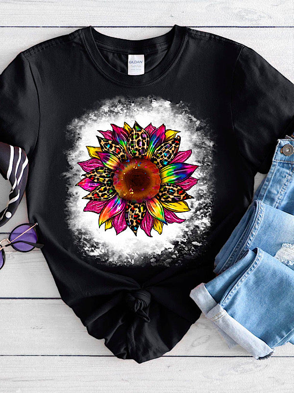 *Preorder* Tie Dye Leopard Sunflower