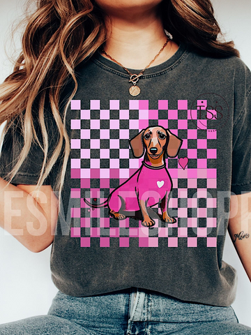 *Preorder* Checkered dog