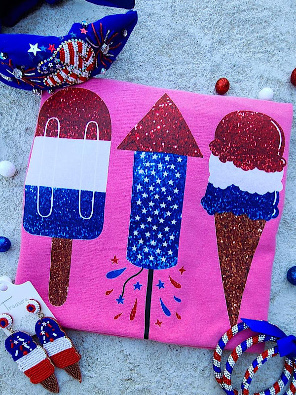 *Preorder* Pink Patriotic popsicle