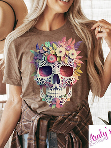 *Preorder* Floral Skull