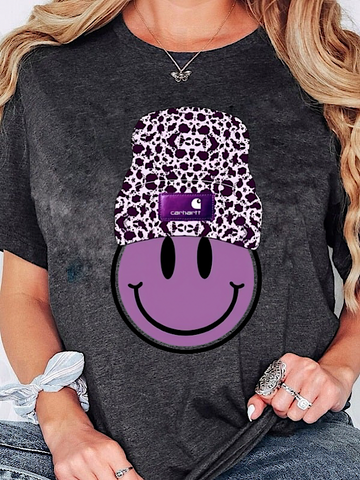 *Preorder* Cow print smile