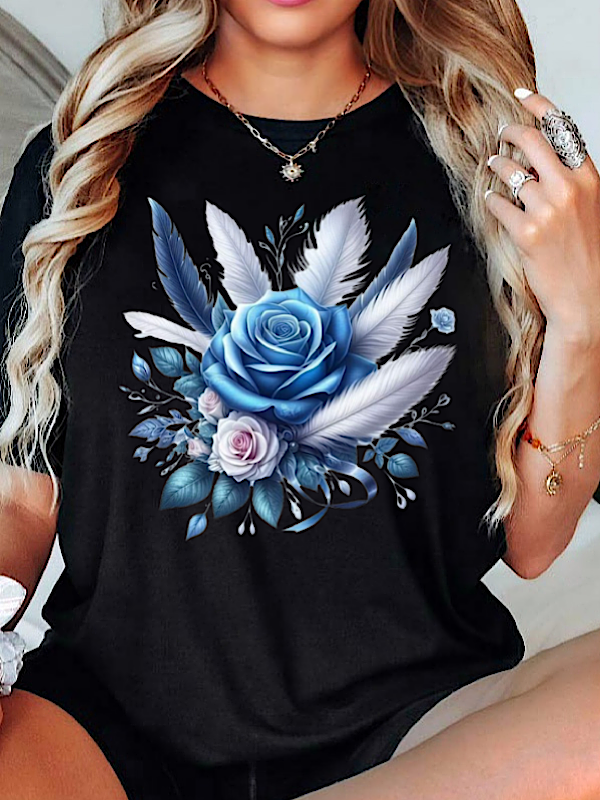 *Preorder* Blue Feather rose