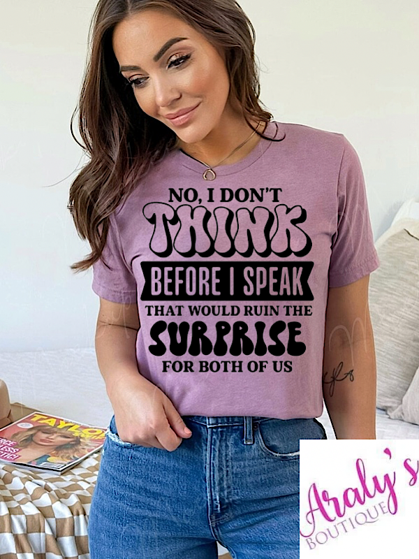 *Preorder* I don’t think before I speak