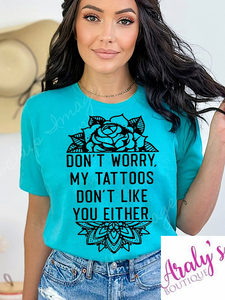 *Preorder* Don’t worry tattoos