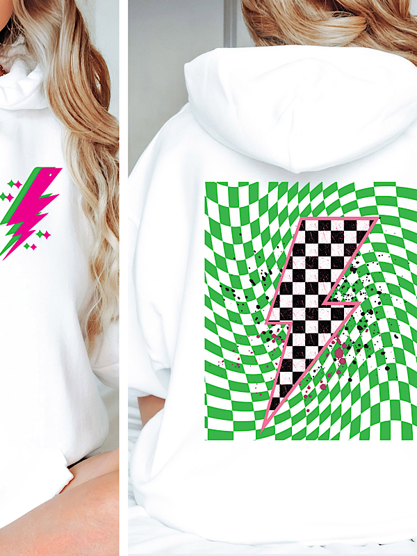 *Preorder* Bolt Check Hoodie