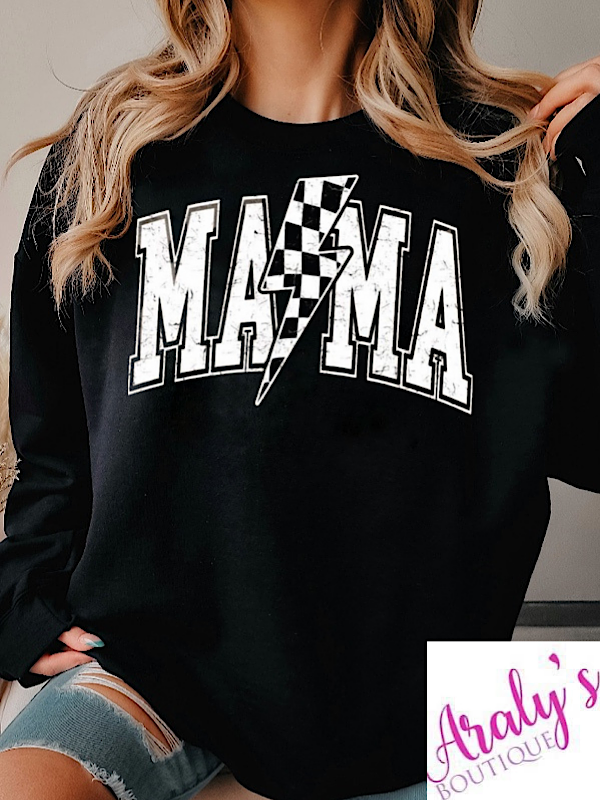 *Preorder* Mama Black Bolt Sweatshirt