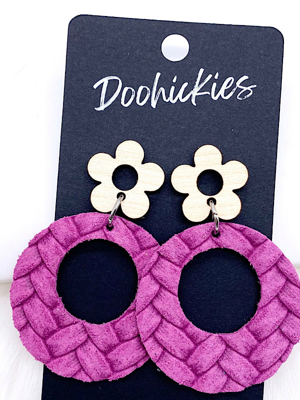 Flower O earrings