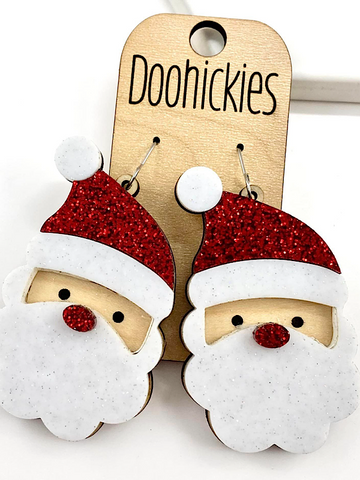 Santa earrings