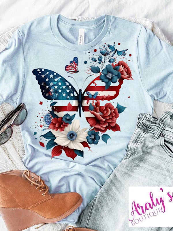 *Preorder* Patriotic butterfly